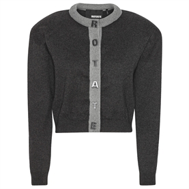 Rotate Firm Knit Cardigan, Phantom Combi